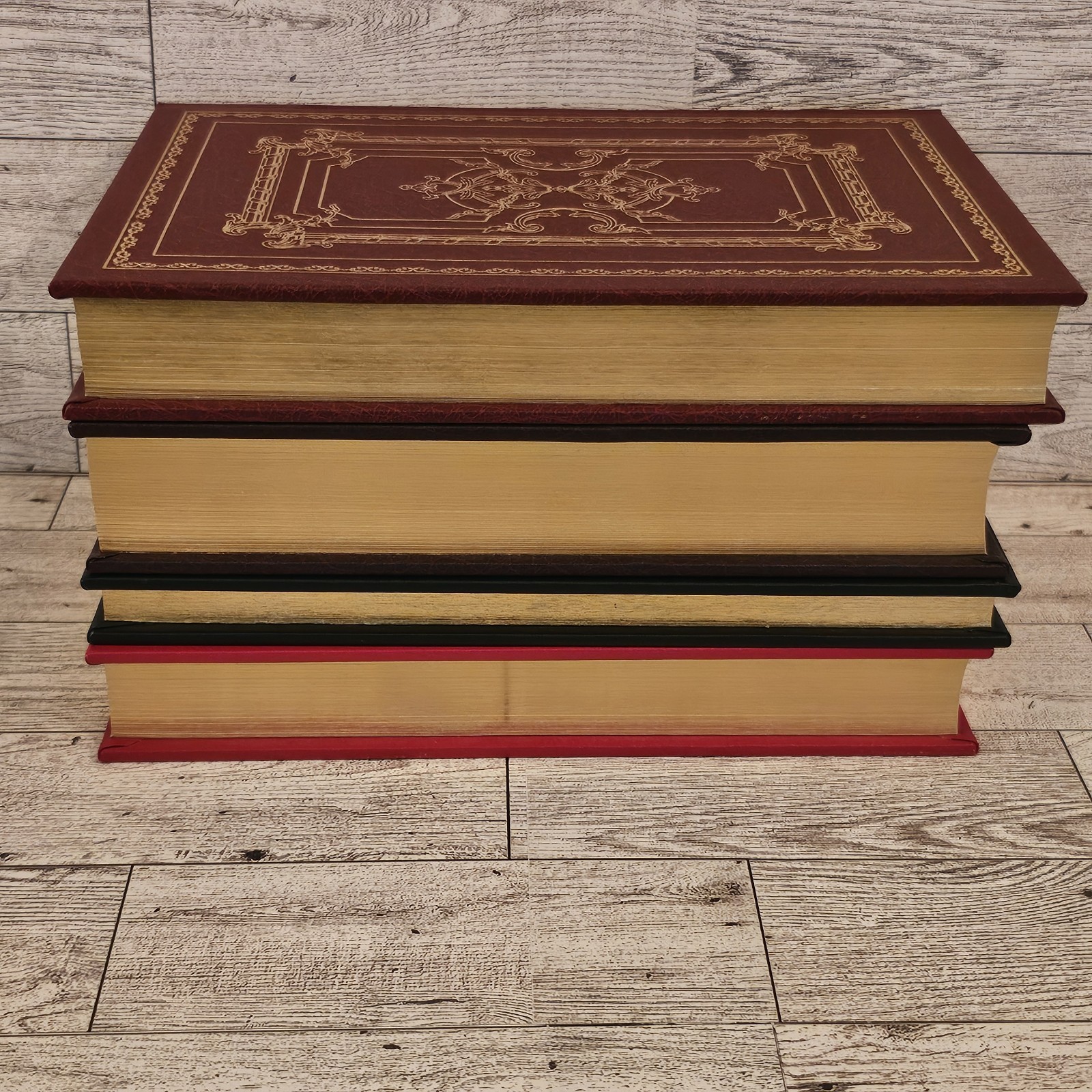 Franklin Library Book Lot of 4 Classics The Red And The Black, Candice, Adams