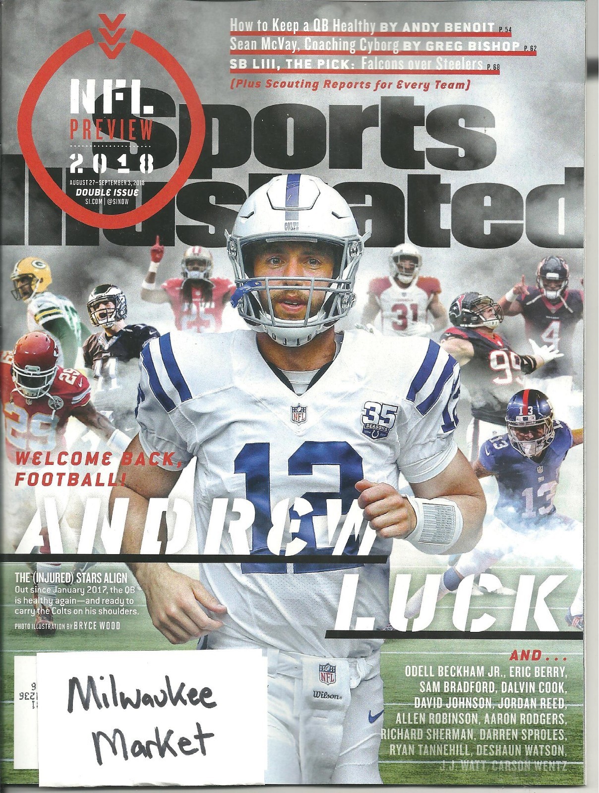 Sports Illustrated August 27 September 3 2018 Andrew Luck NFL Preview Double Iss