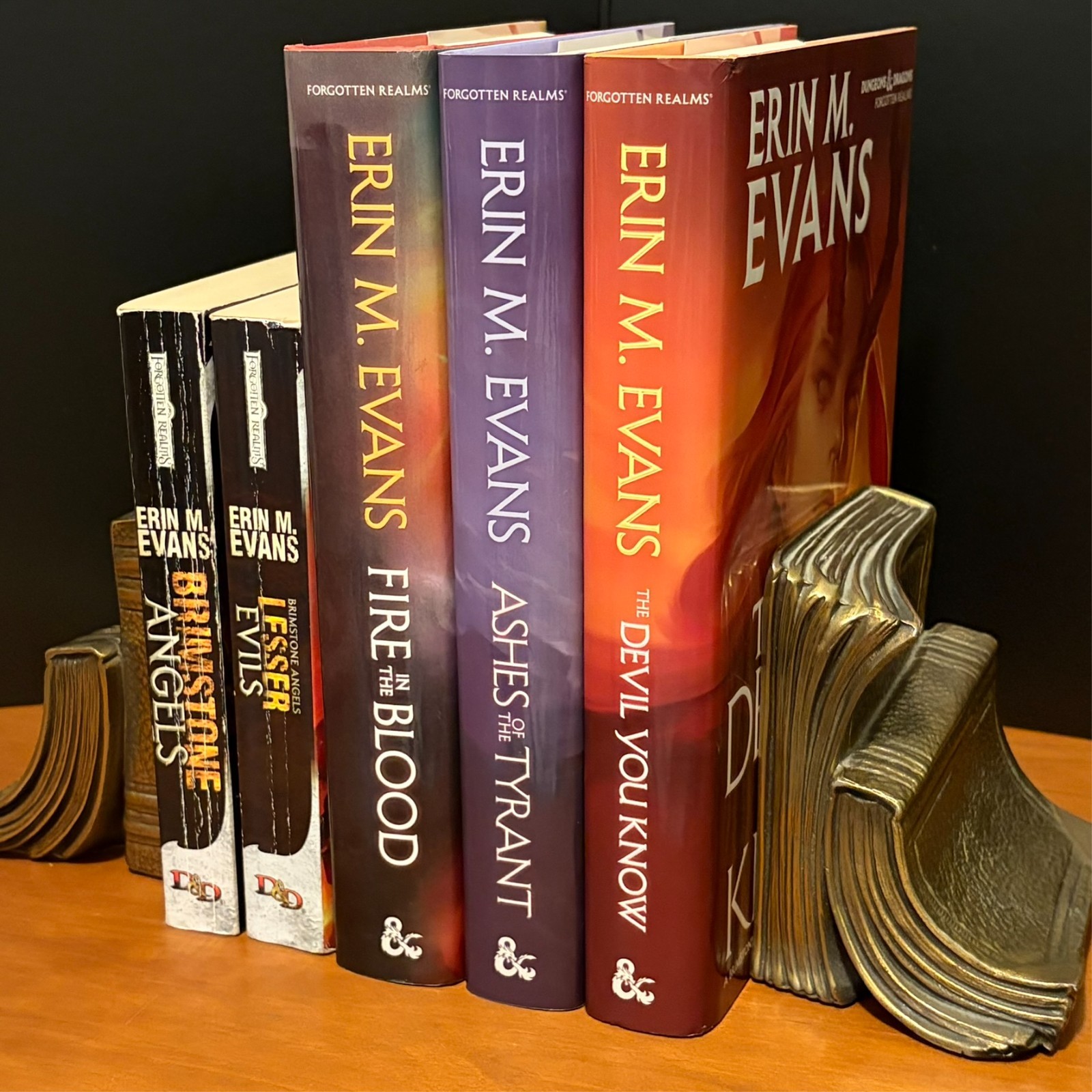 Forgotten Realms First Edition Brimstone Angels Series by Erin M. Evans Rare Lot