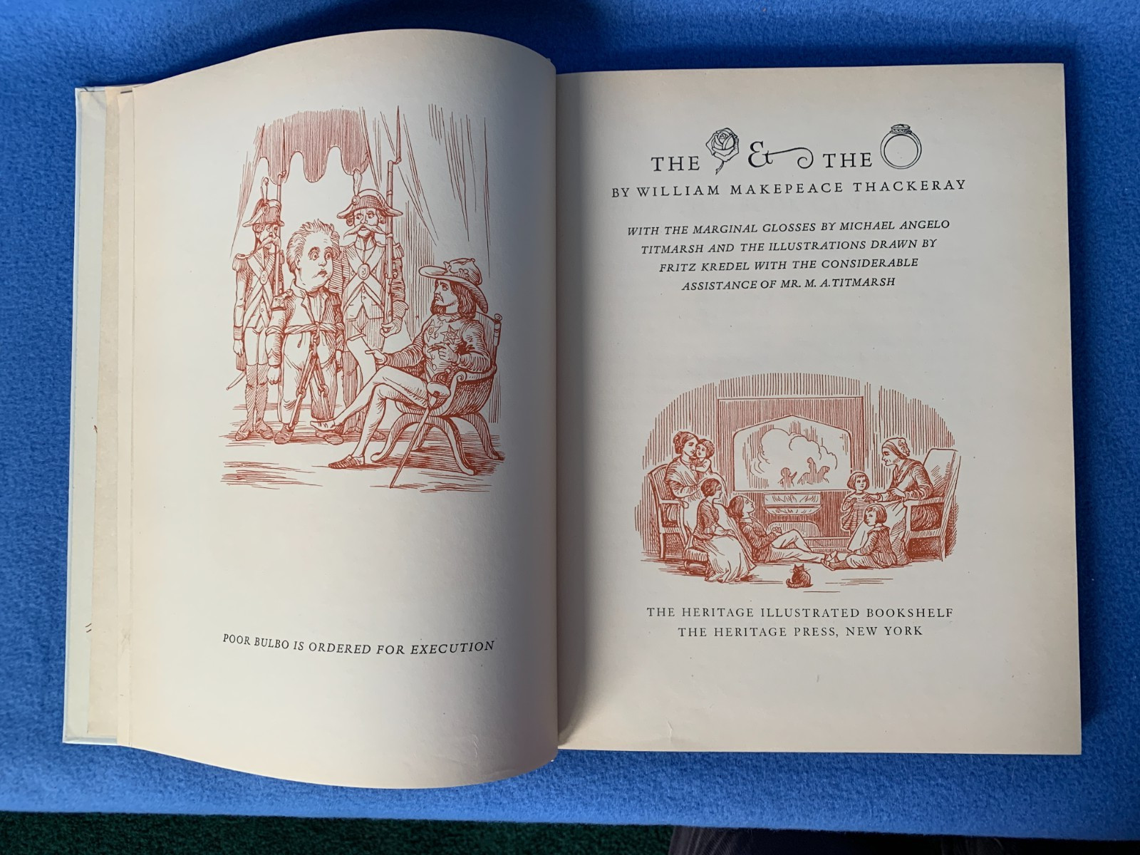 The Rose & the Ring, William M Thackeray – Illus HB 1942 Heritage George Macy ed