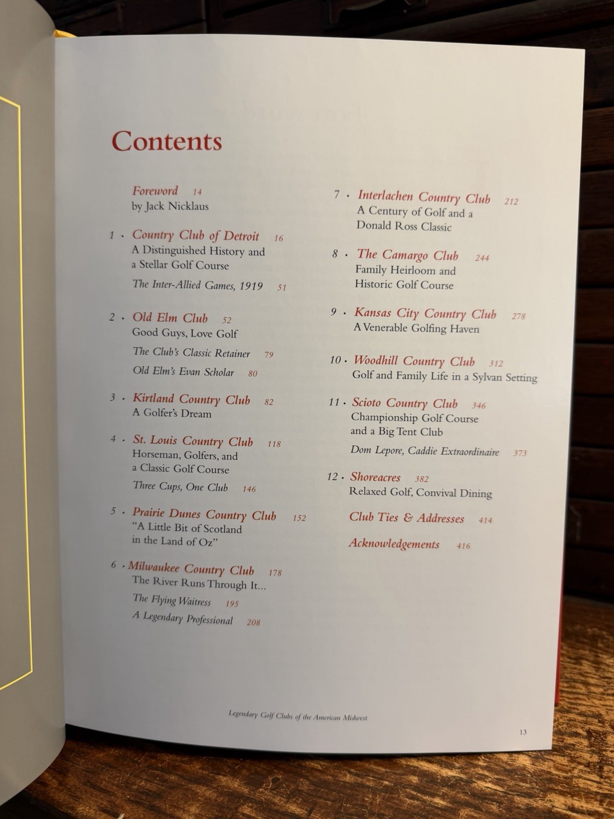 Legendary Golf Clubs of American Midwest – St. Jorre Edgeworth Ed Hardcover Book