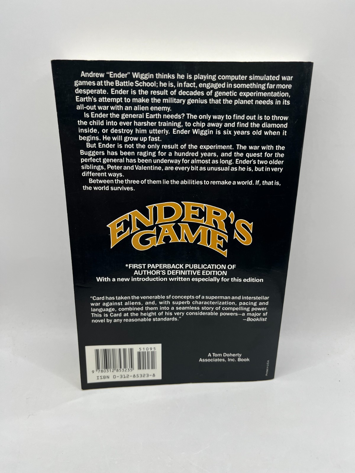 Orson Scott Card – Ender’s Game ~ SIGNED ~ 1992 ~ Author’s Definitive Ed