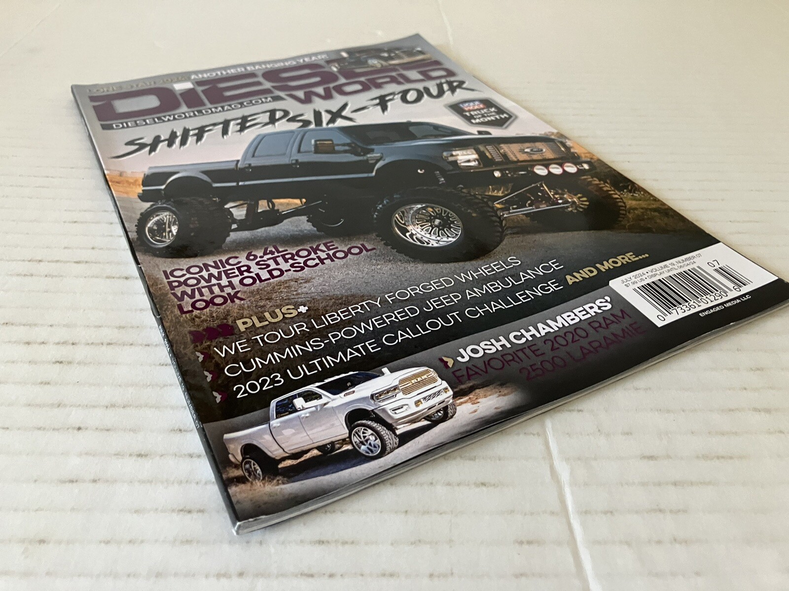 Diesel World Magazine July 2024 Volume 19 Number 7 Shifted Six-Four Color PB