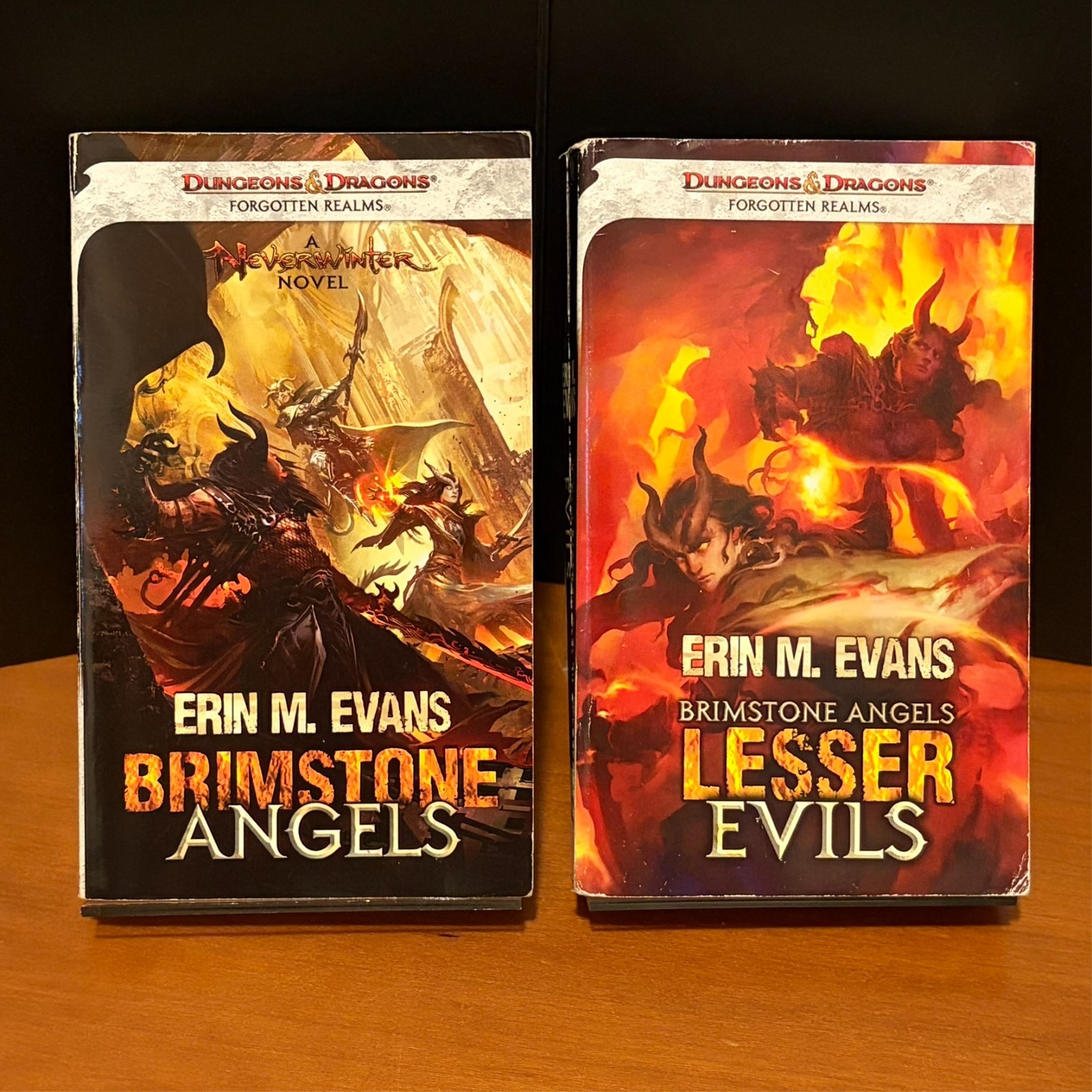 Forgotten Realms First Edition Brimstone Angels Series by Erin M. Evans Rare Lot