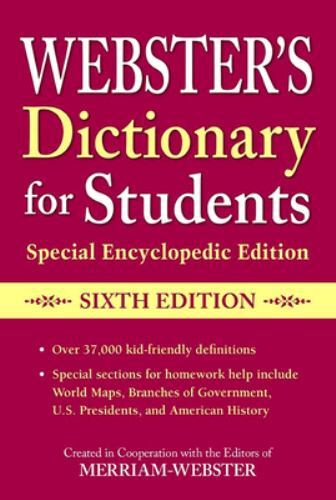 Webster’s Dictionary for Students, – 159695180X, Editors of Merriam-W, paperback