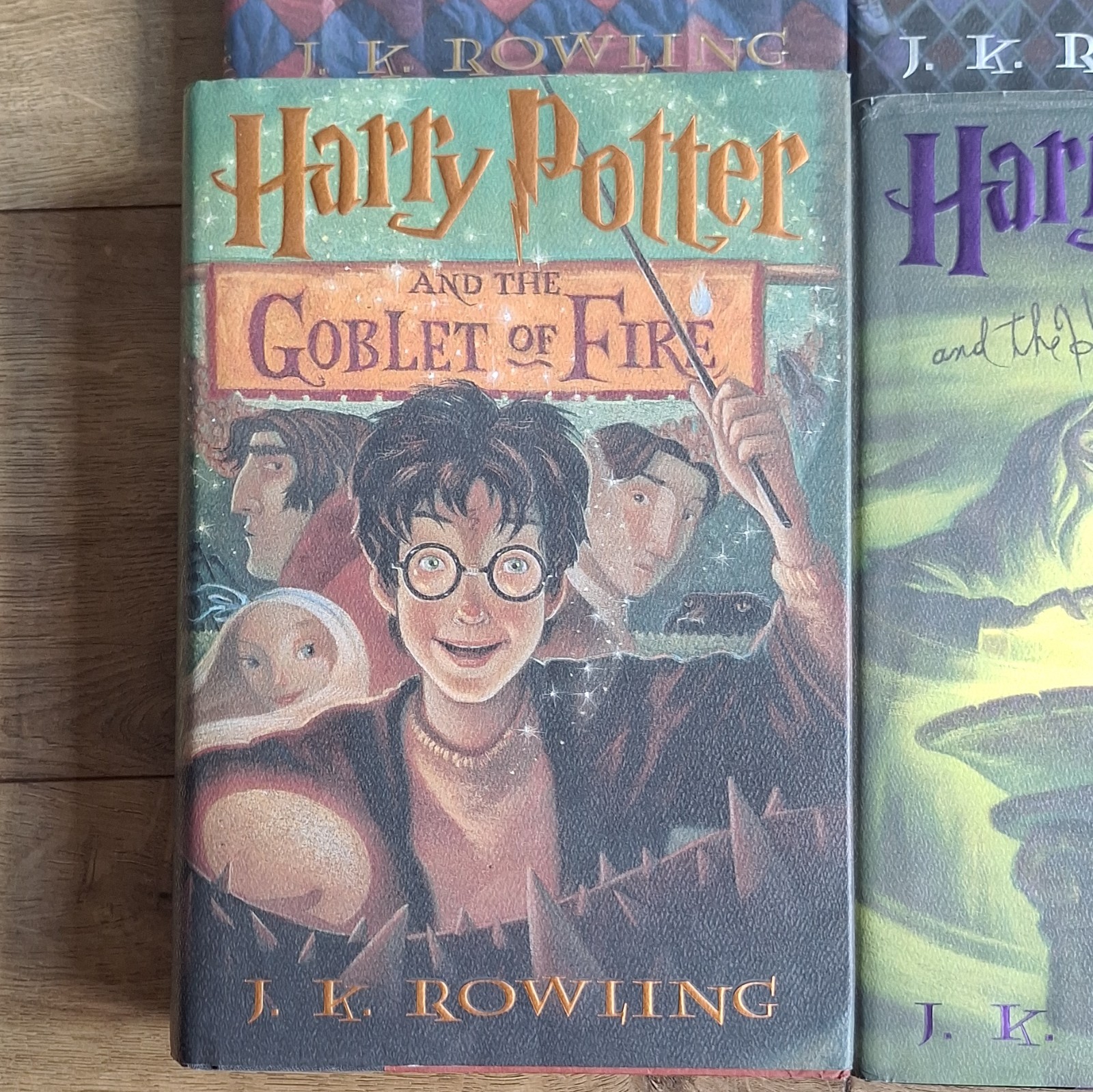 Harry Potter Hardcover Set of 7 w/ Dust Jackets Illustrated by J.K. Rowling