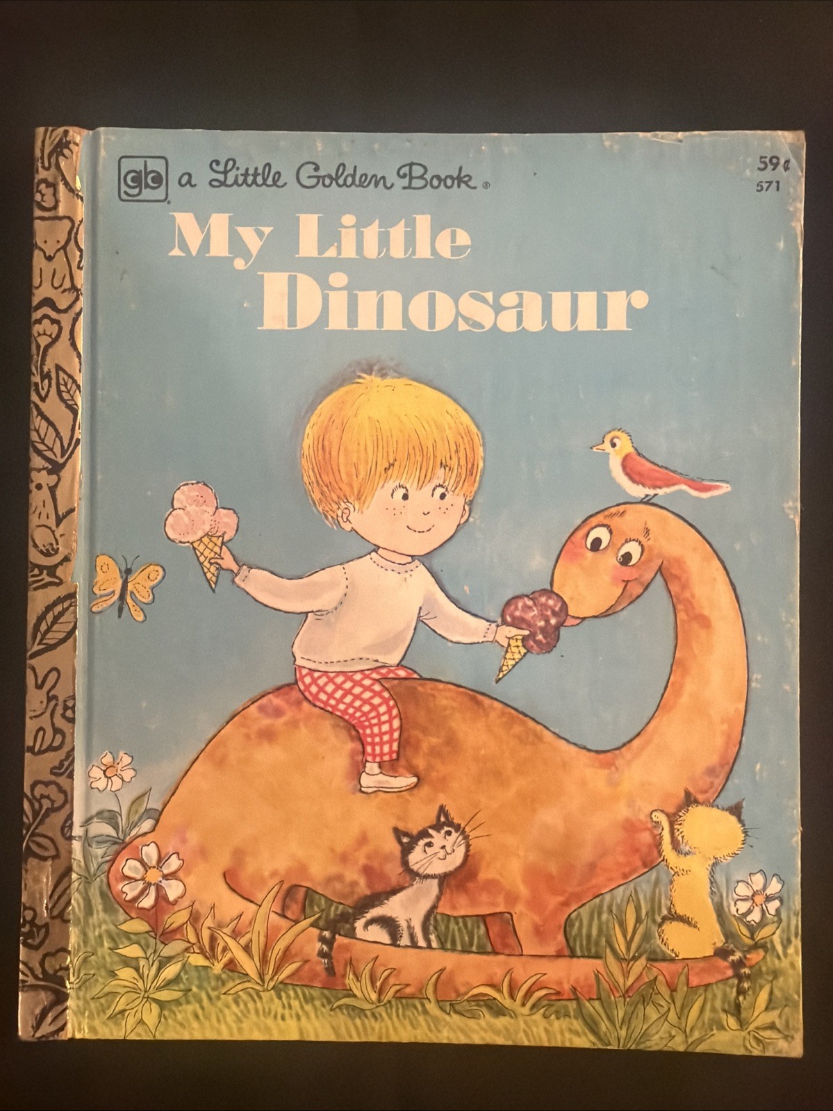 Vintage A Little Golden Book My Little Dinosaur 571 .59 1978 #7162
