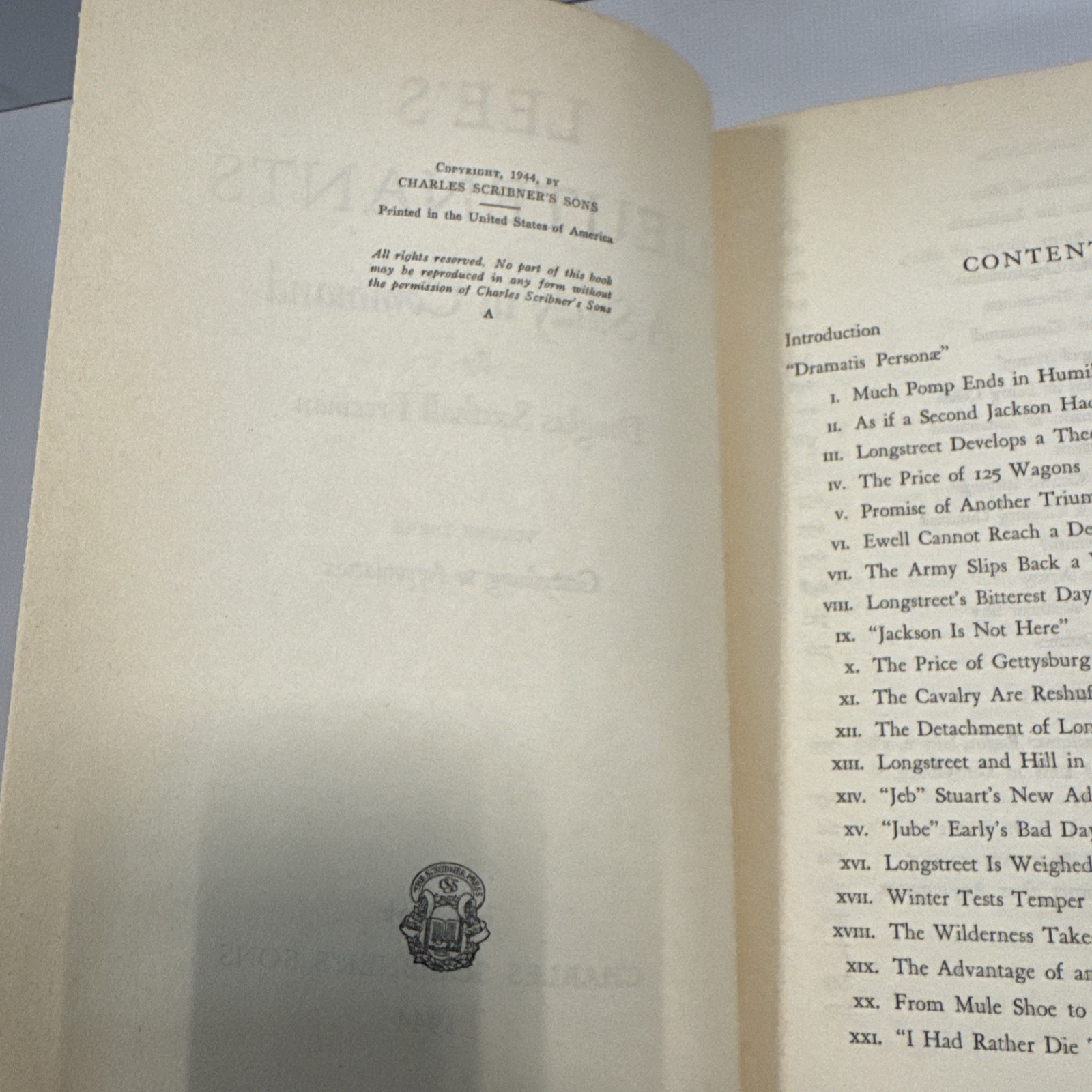 Lee’s Lieutenants by Douglas Southall Freeman 3 Vol, 1st Print, 1942-44 Signed