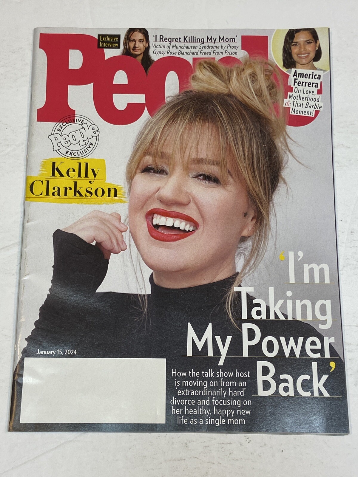 People Magazine Jan 15, 2024 Kelly Clarkson America Ferrera Gypsy Rose Blanchard