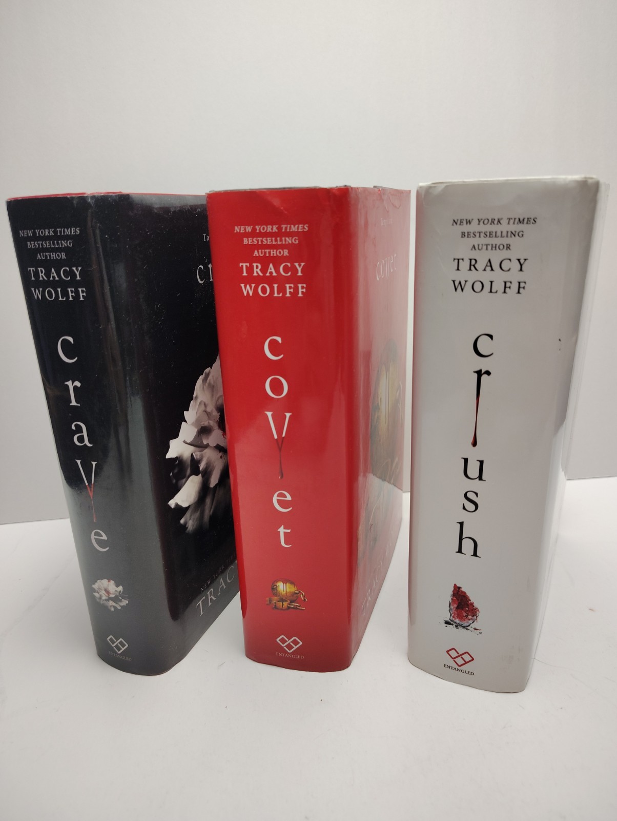 Tracy Wolff Crave Series Crave Crush Covet HC Lot of 3 Hardcover Entangled Teen
