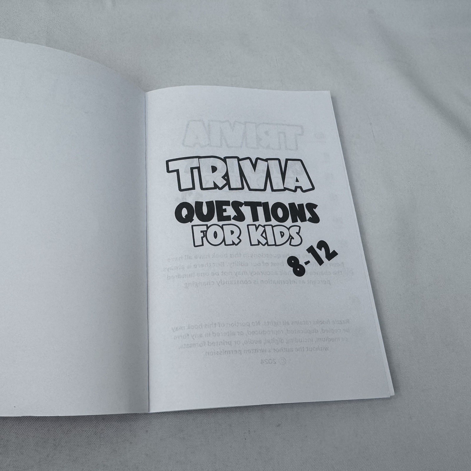 Trivia Questions for Kids 8-12: Brain Game Book for Both Girls and Boys | Test Y