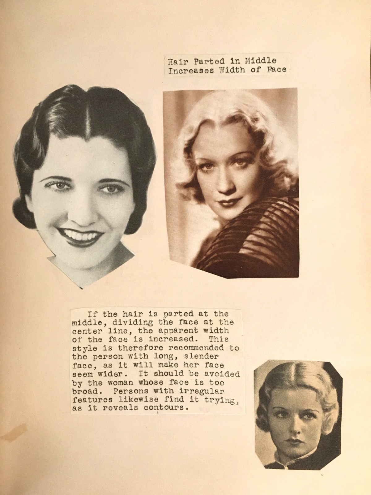 1933 Business School Women’s Course Book Hair Fashion Makeup Woodbury College LA