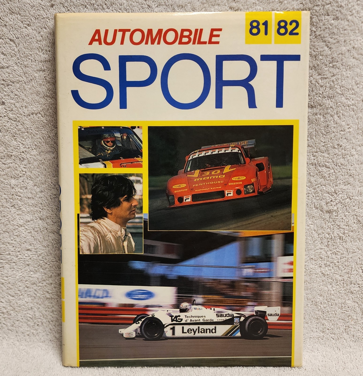 Automobile Sport 1981 1982 Hardcover HCDJ International Motorsports Grand Prix +