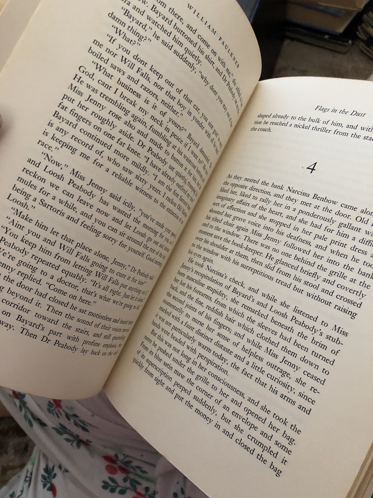 Flags In The Dust By William Faulkner 1973 HCDJ EXLIB Random House