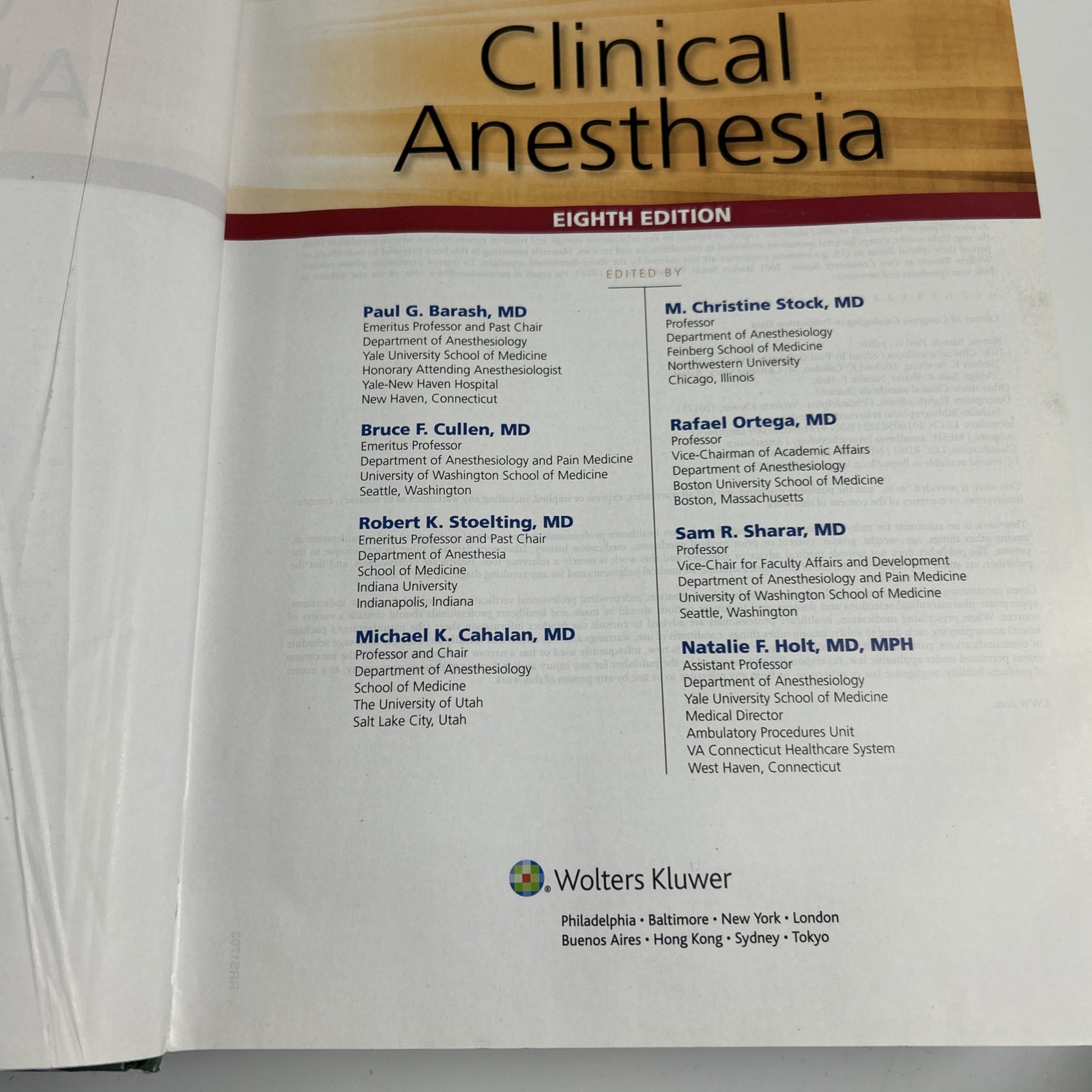 Clinical Anesthesia by Bruce F. Cullen, Paul G. Barash, M. Christine Stock,…