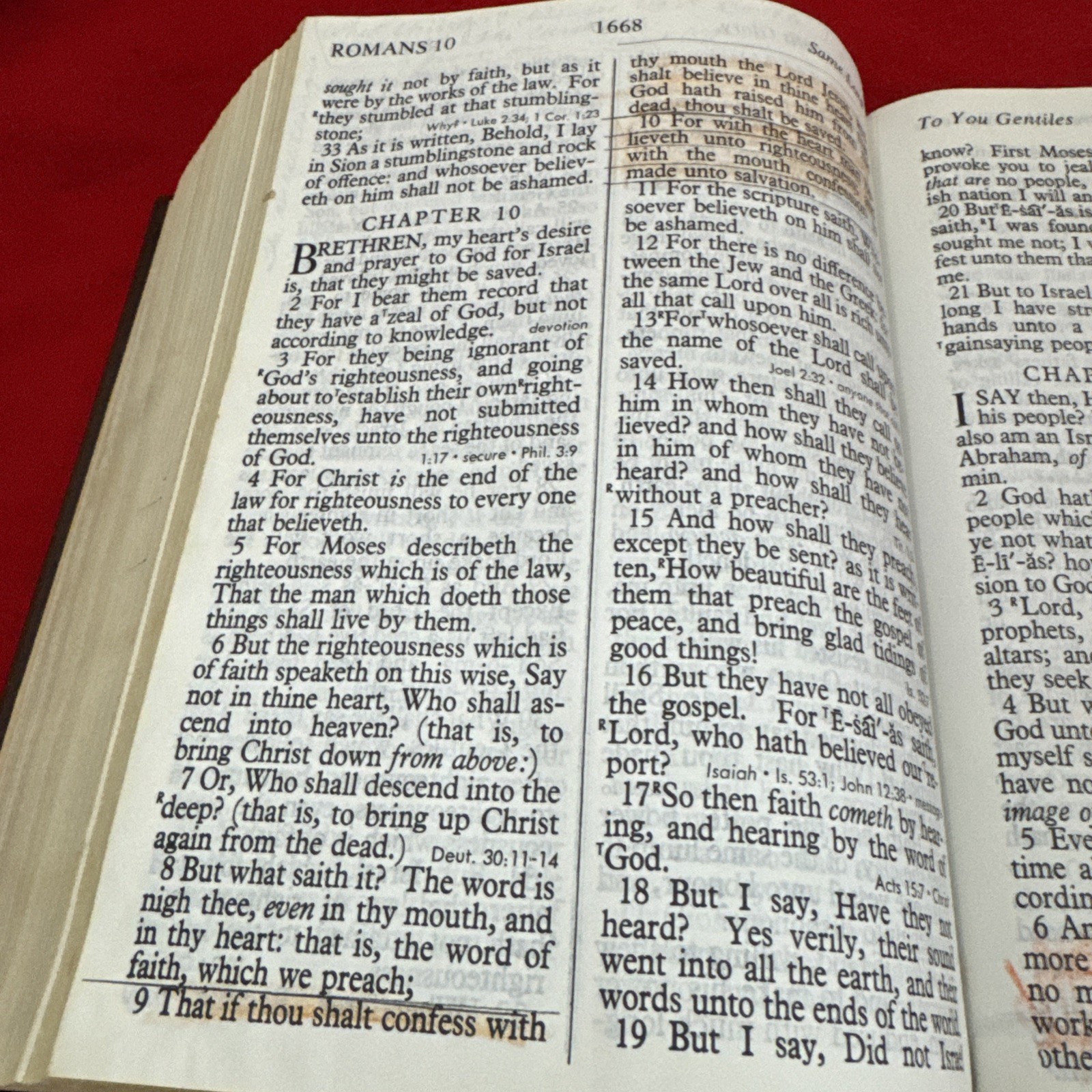 Jimmy Swaggart KJV Giant Print Reference Bible Burgundy Leather KJV 1978