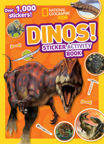 National Geographic Kids Dinos Sticker Activity Book: Over 1,000 Stickers – GOOD