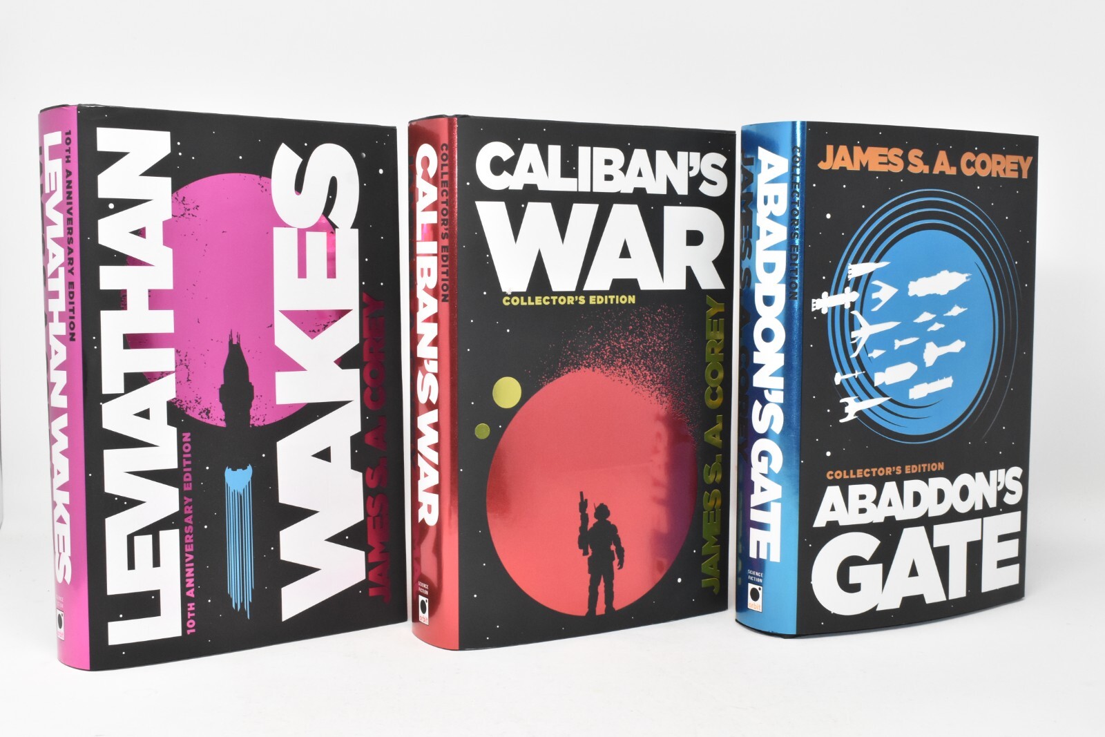 Leviathan Wakes (SIGNED), Caliban’s War, Abaddon’s Gate James S.A. Corey NEW