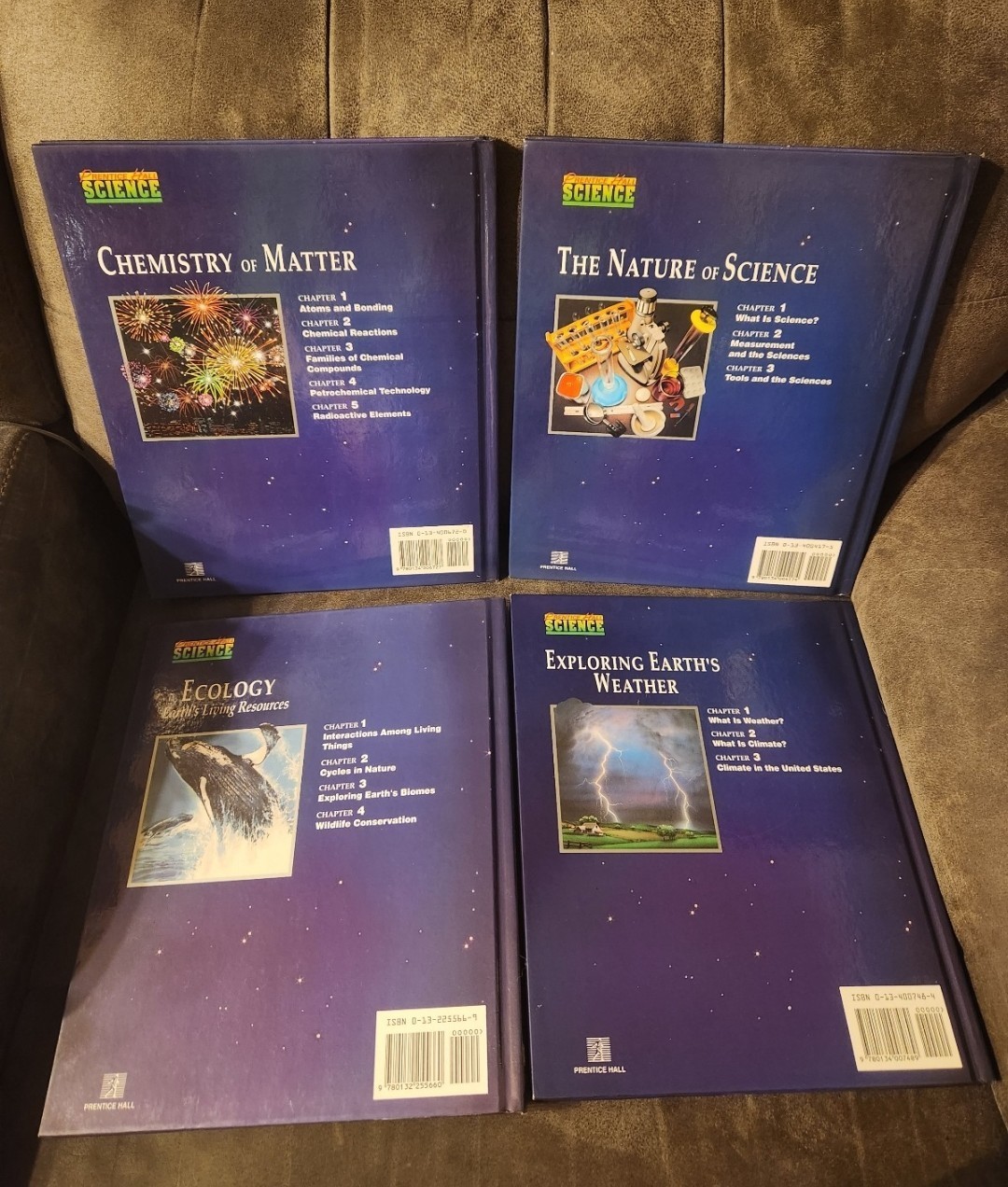 Teachers Edition Prentice-Hall Staff Hardcover Book Lot Science Earth Chemistry
