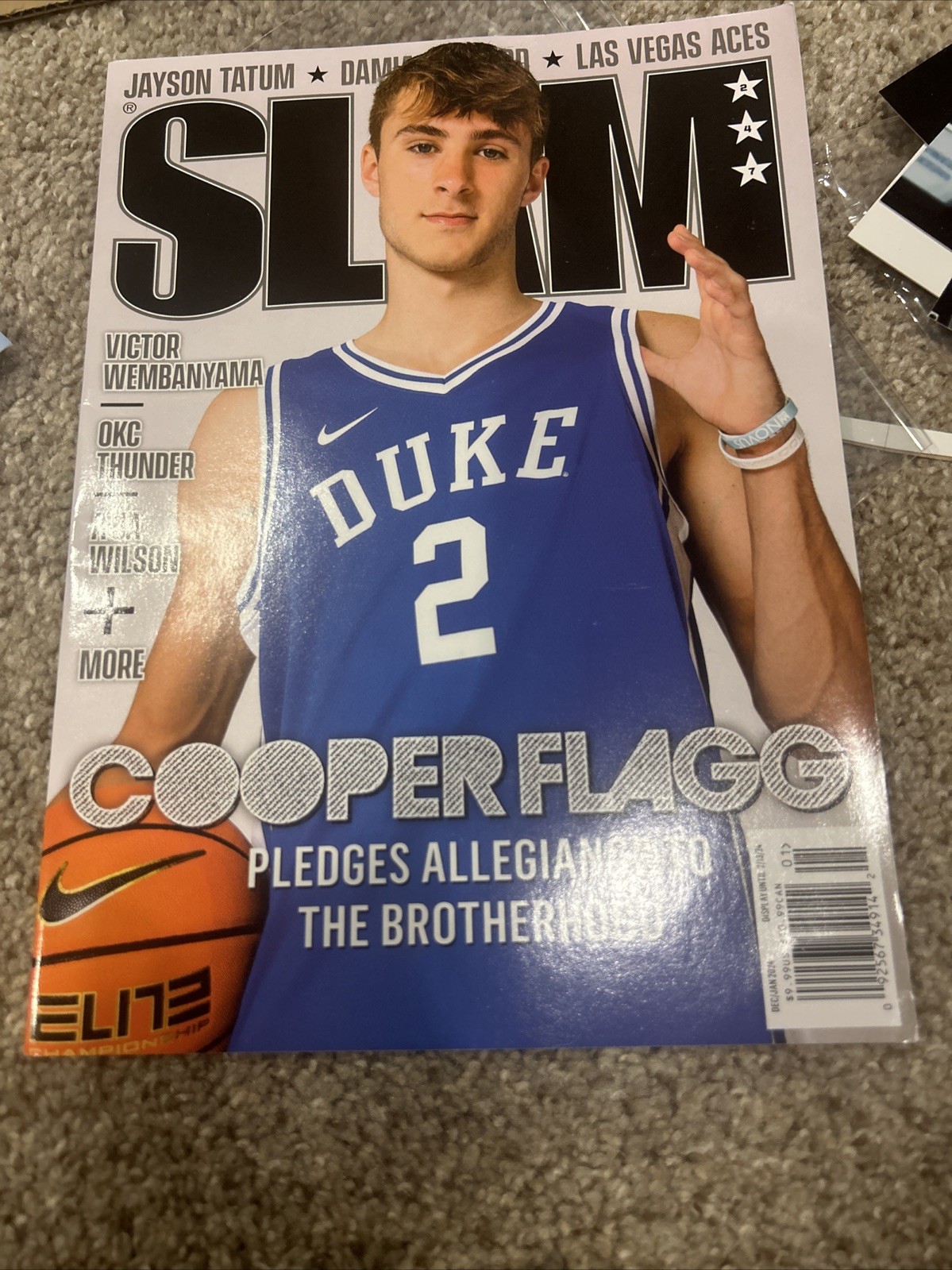 SLAM Magazine 247 December January 2024 – Duke Basketball Cooper Flagg 1st Pick