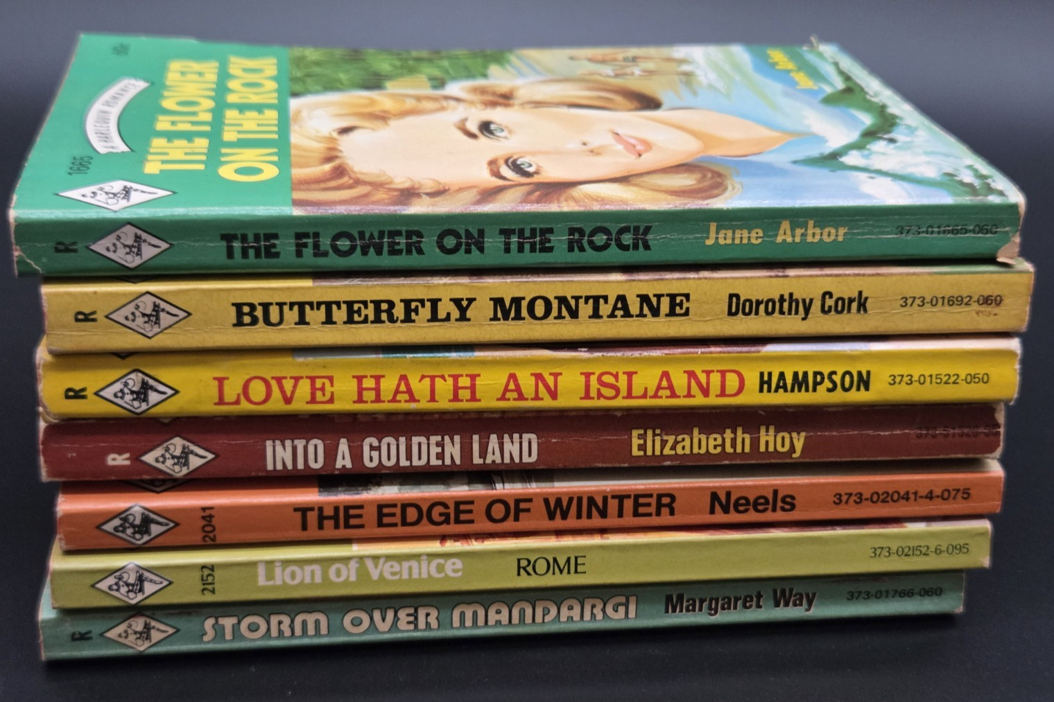 Vintage Harlequin Romance Lot of 7 Books 1970s Elizabeth Hoy, Margaret Way