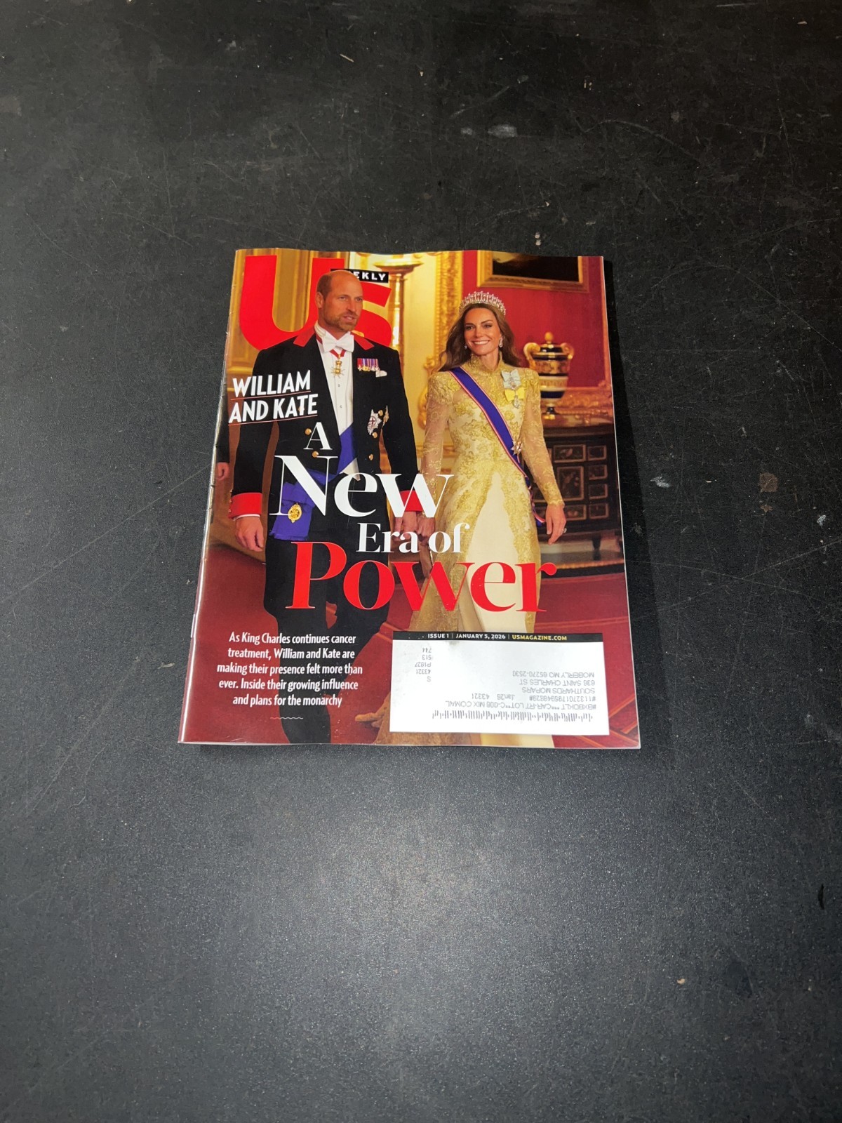 US Weekly Magazine January 5 2026 Prince William & Kate Cover