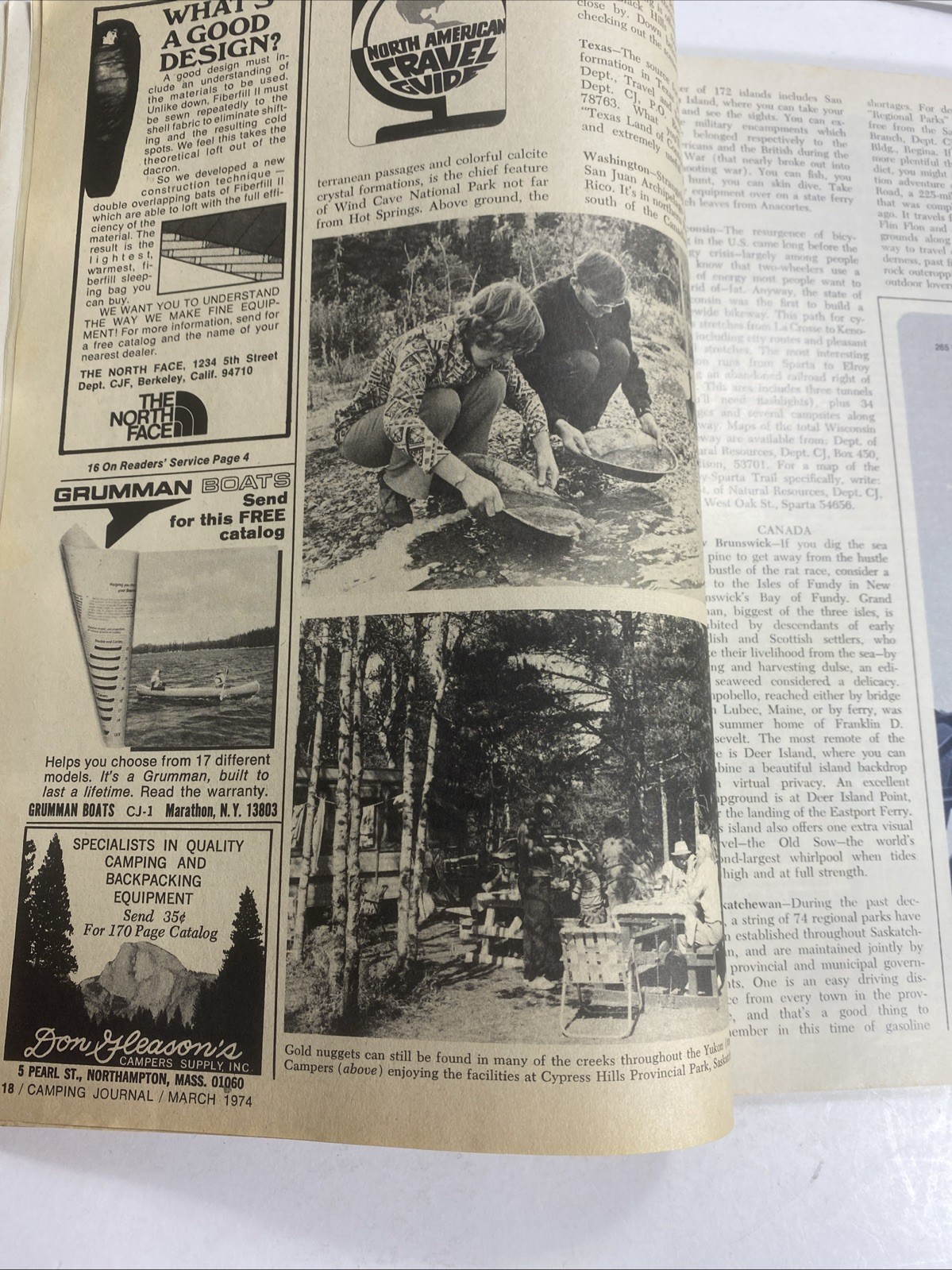 Camping Journal March 1974 Buyer’s Guide Outdoor Recreation Magazine