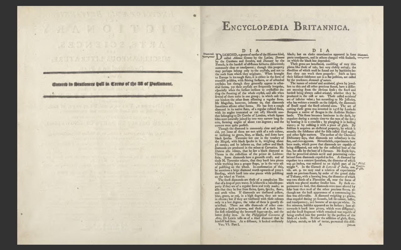 ENCYCLOPEDIA BRITANNICA, 1797 3rd Edition, all 18 Volumes, eBook on USB