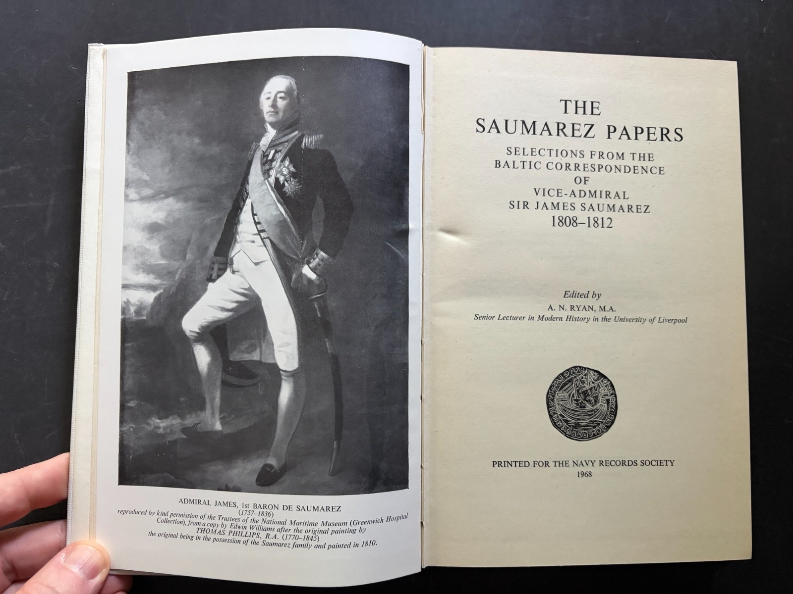 The Saumarez Papers: Baltic 1808-1812 by A. N. Ryan (ed.) 1968 HC Illus. VG!