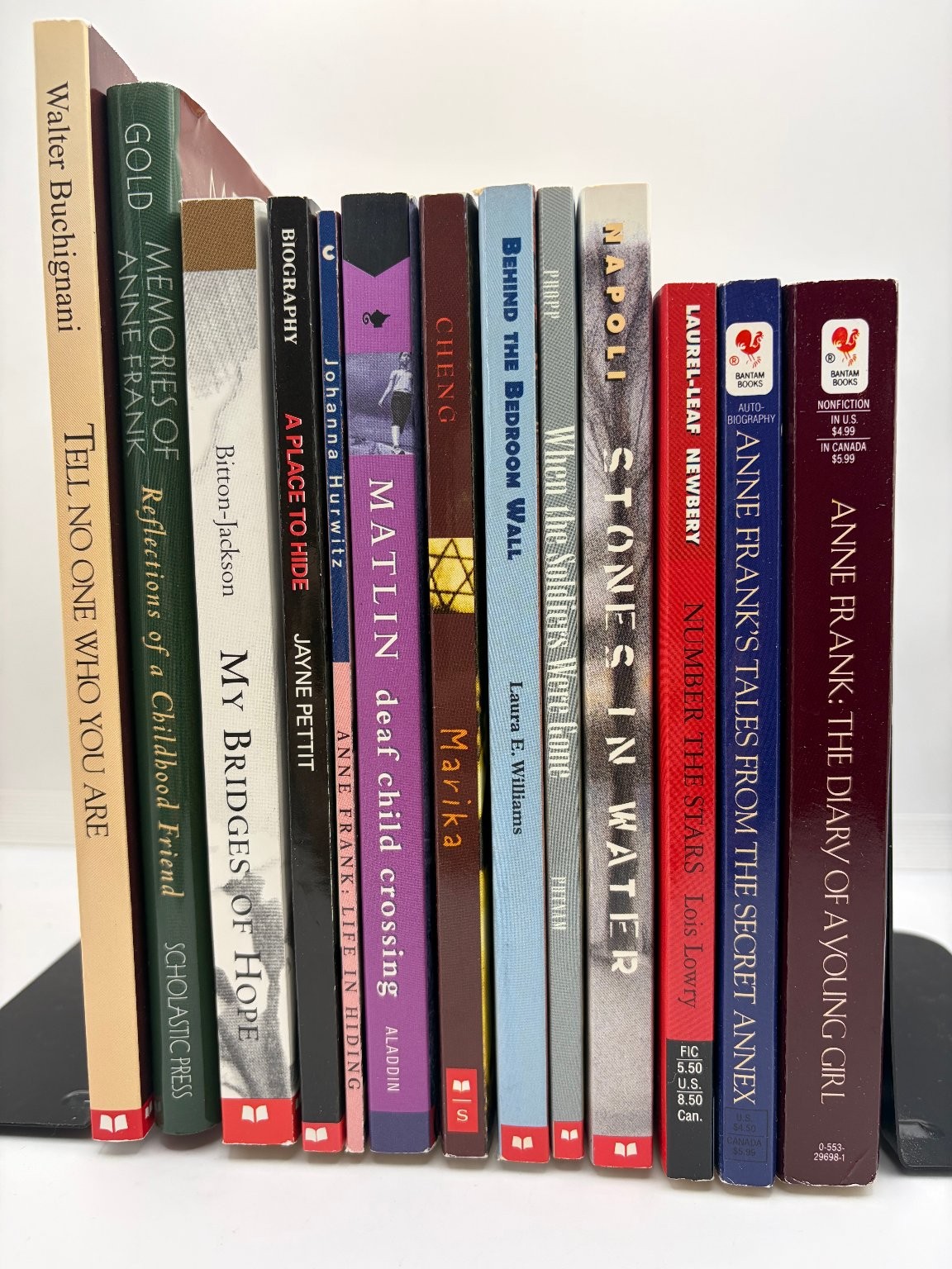 Lot of 13 Holocaust & Jewish Interest YA Books – Anne Frank, Lois Lowry etc