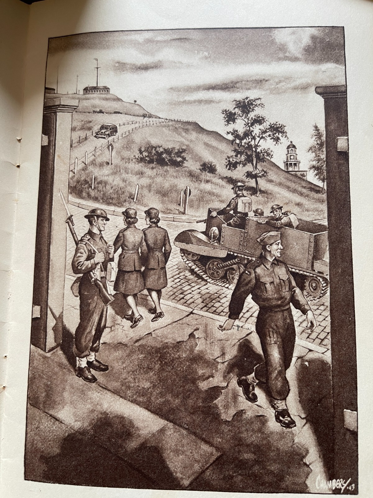 “Halifax In Wartime” By Robert W. Chambers Canadian Wartime Sketches 1943