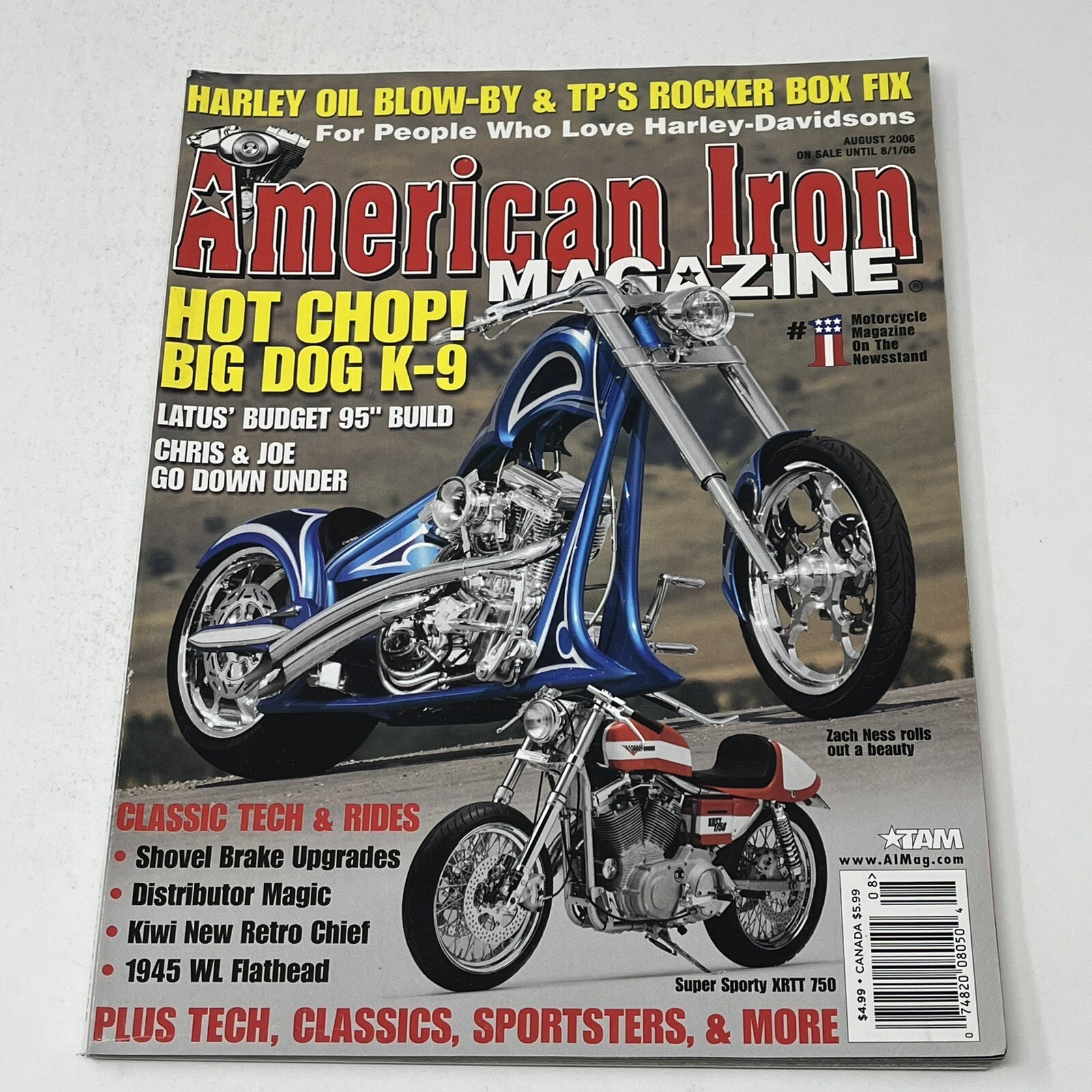 2006 American Iron Magazine Motorcycle Shovel Brake Upgrade 1945 WL Flathead
