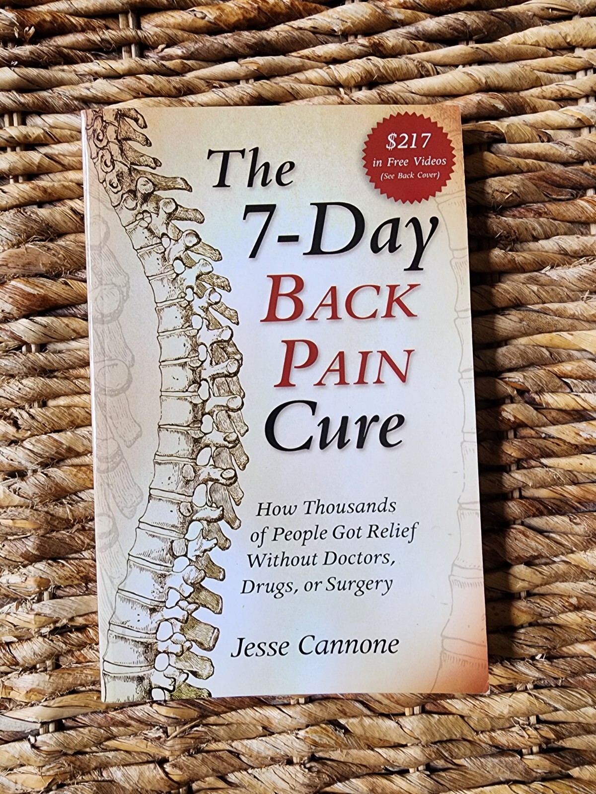 The 7-Day Back Pain Cure by Jesse Cannone (2011, Trade Paperback)