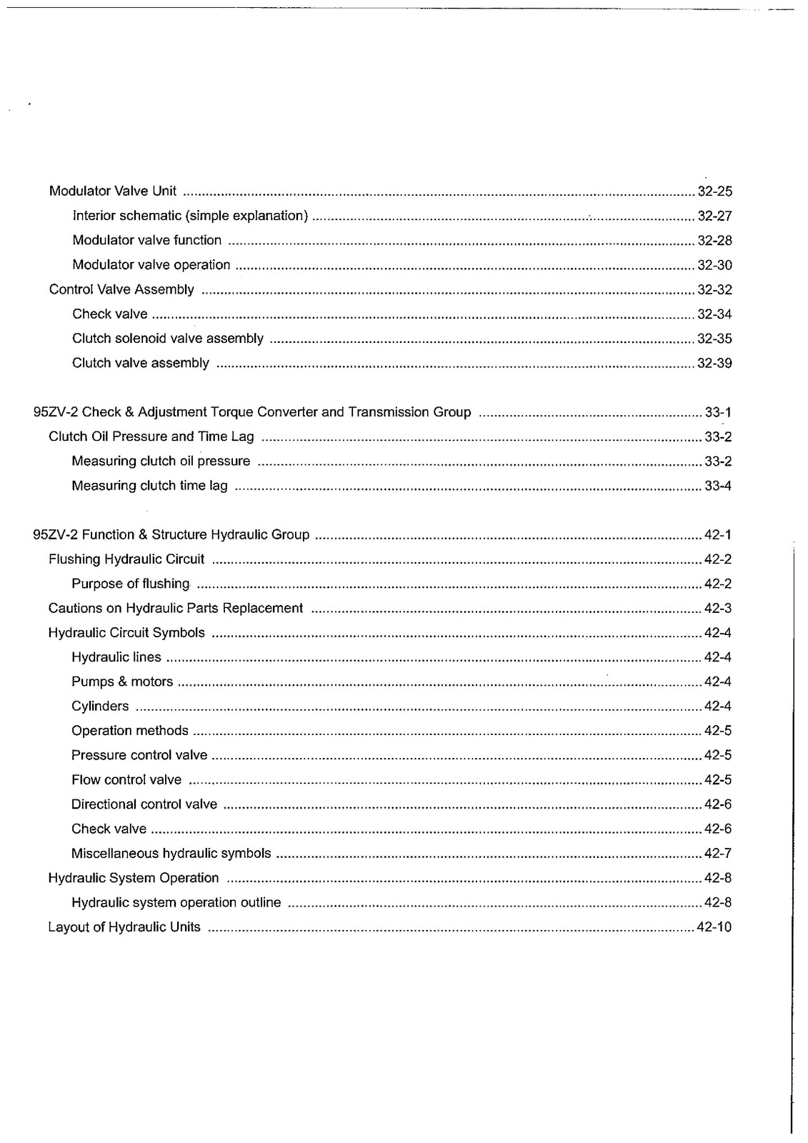 KAWASAKI 95ZV-2 Wheel Loader Shop Manual, FASTENED – COVERING – XL FOLDOUT PAGES