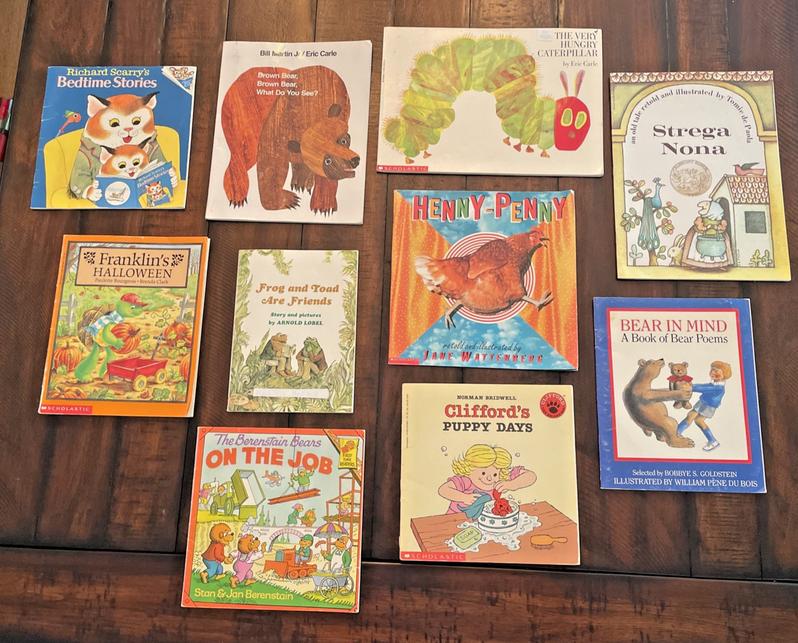 Vintage Children’s Lot of 10 Frog and Toad, Strega Nona, Arnold Lobel, Clifford