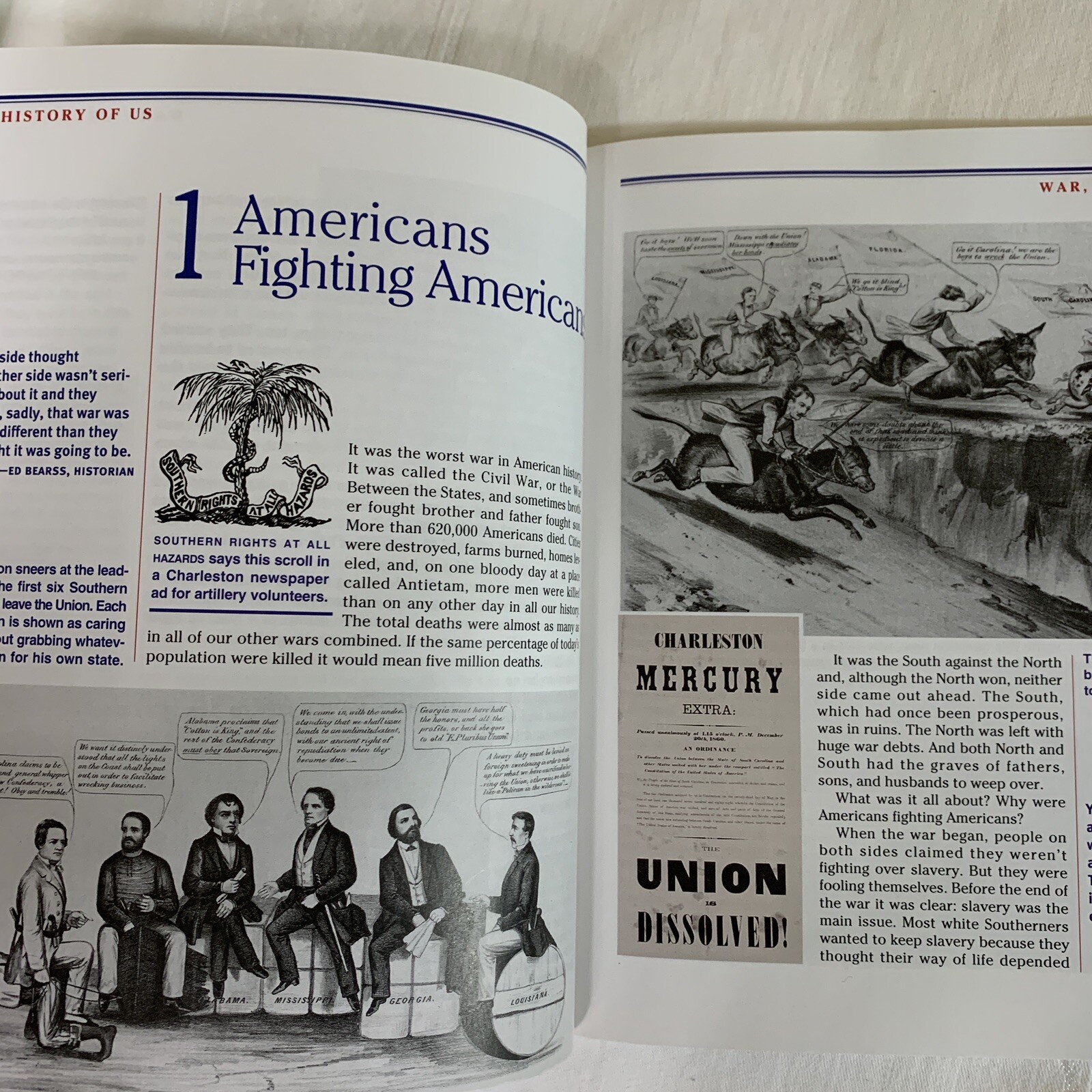 A HISTORY OF US~Lot of 2 Paper back books Joy Hakim 1918-1945/ 1855-1865 Wars