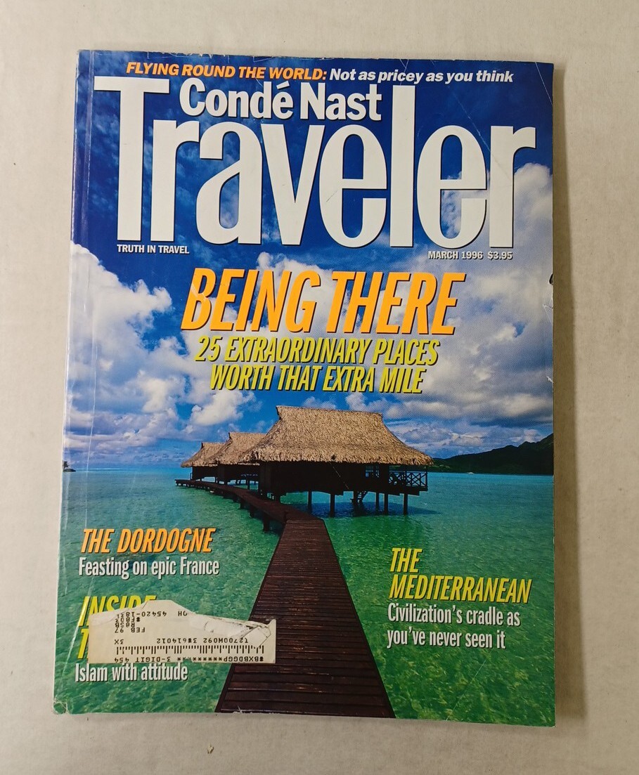 Conde Nast Traveler Magazine March 1996 Vacation Travel