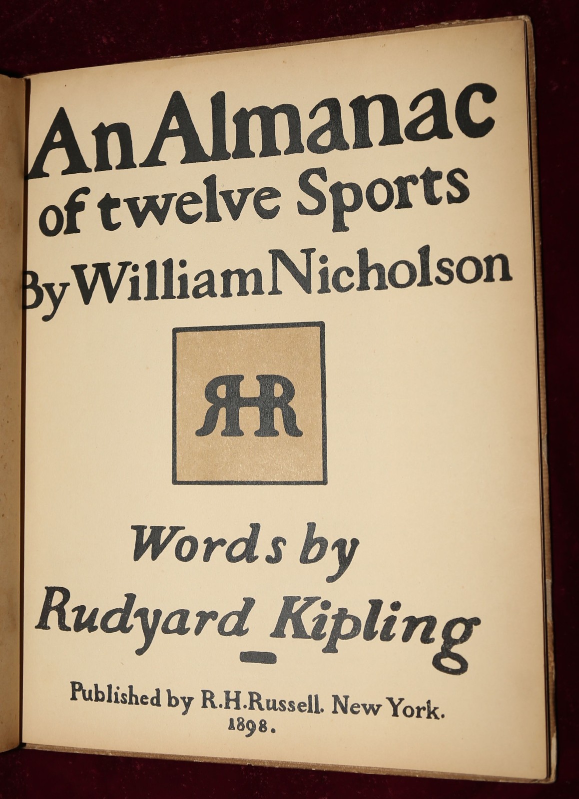 EXRARE 1898 LITHOGRAPHS WILLIAM NICHOLSON BOXING GOLF CRICKET FISHING ARCHERY ++