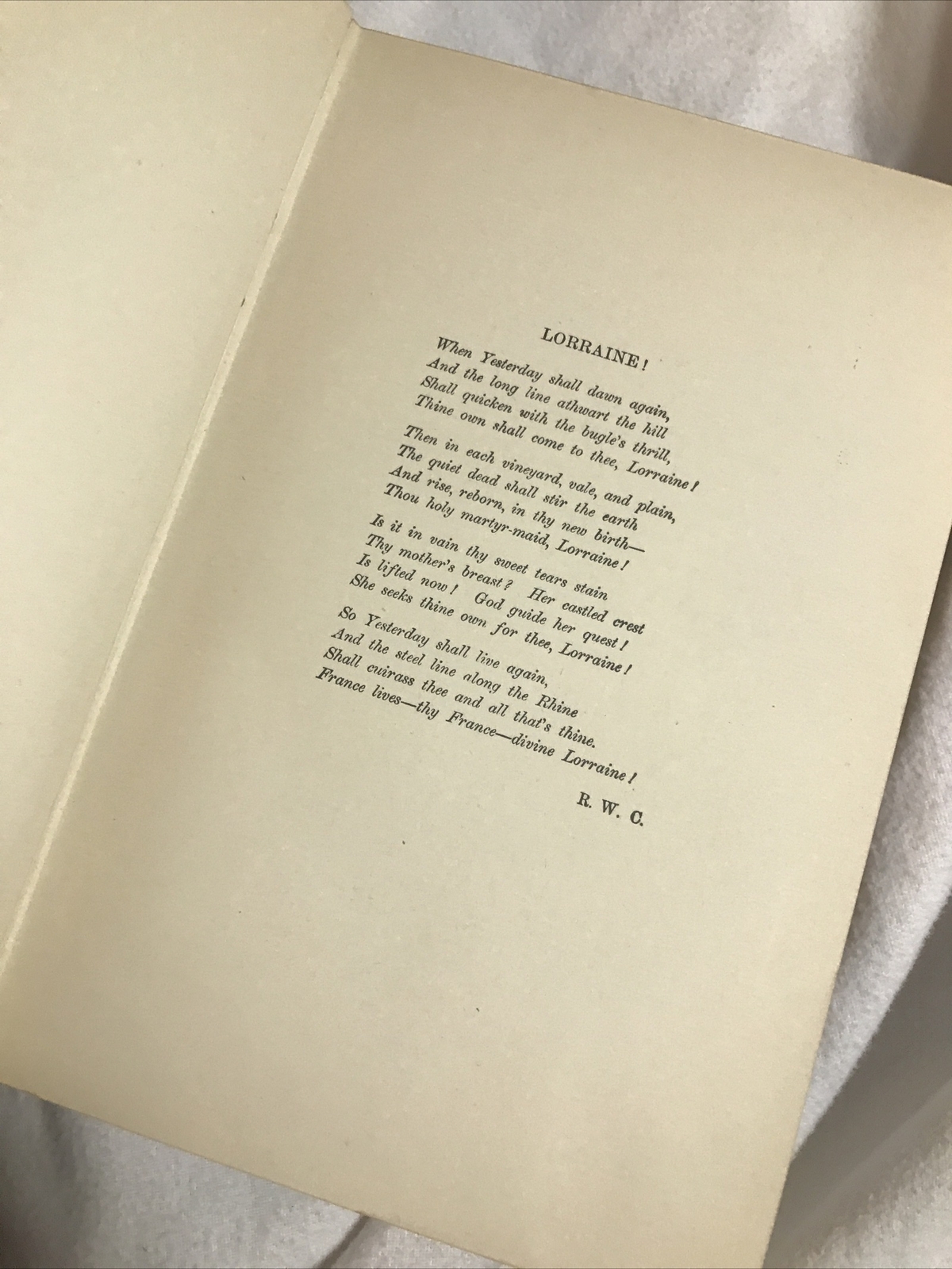 LORRAINE by Robert W. Chambers 1900 HC Antique Book