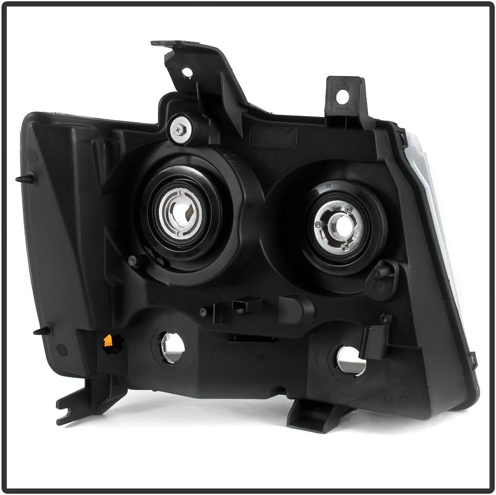 – for Black 2007-2014 Chevy Suburban Tahoe Avalanche Headlights Aftermarket Driv