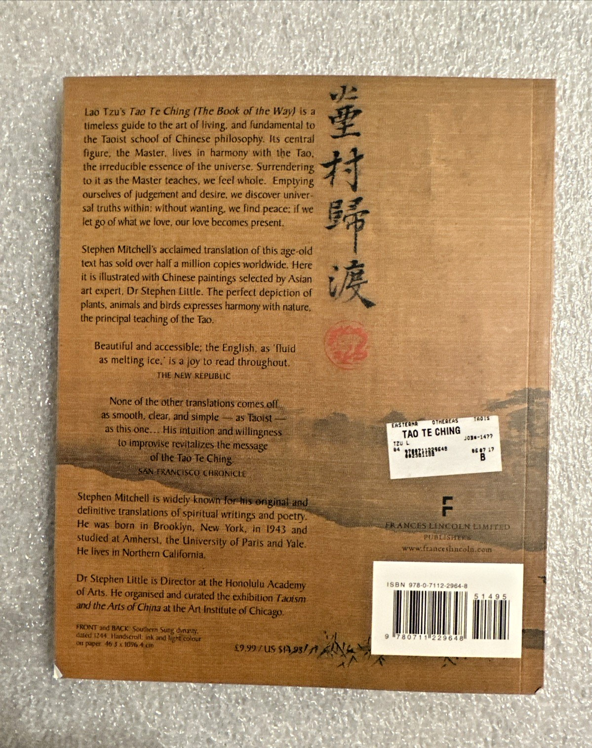 Tao Te Ching Lao Tzu An Illustrated Journey Translated By Steven Mitchell NEW