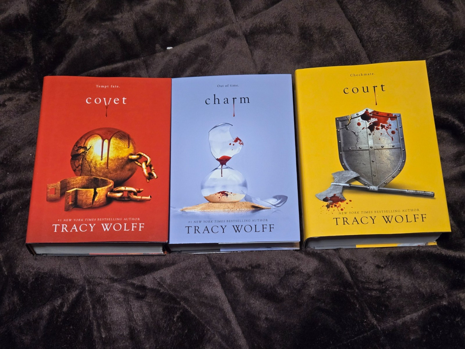 Tracy Wolff Crave Series 1-3 1st Edition Hardcover Books-COURT/CHARM/COVET