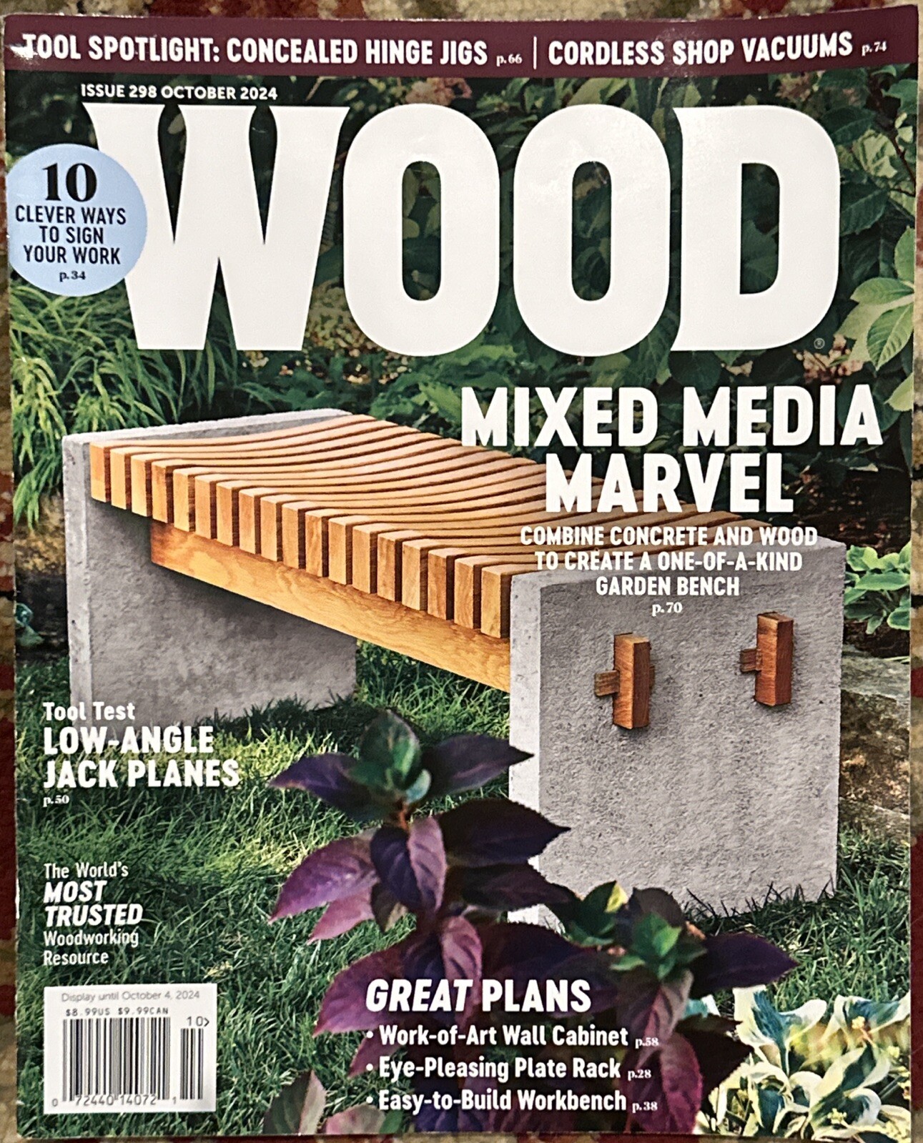 Wood Magazine October 2024 Issue 298 Mixed Media Marvel
