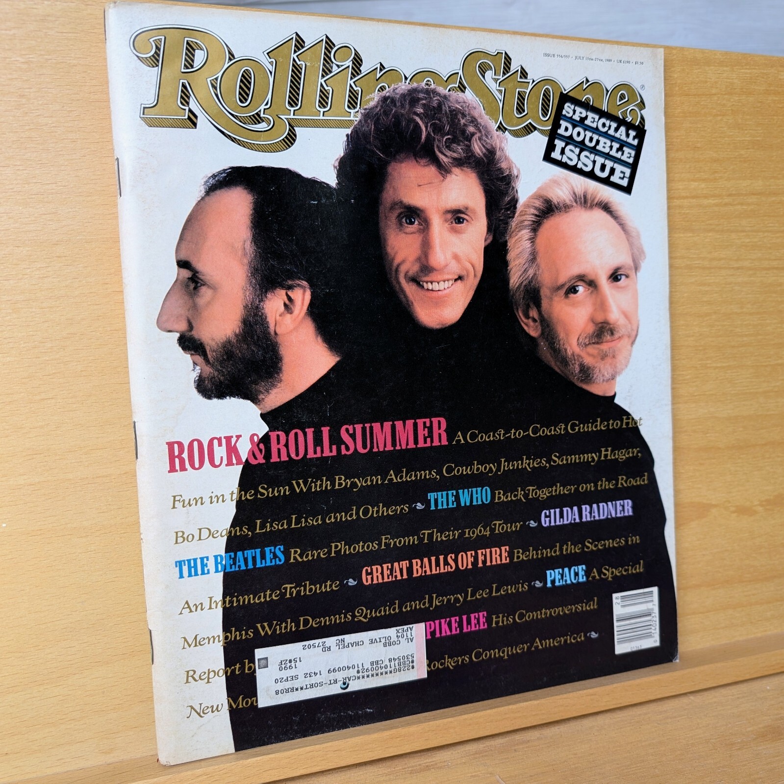 Rolling Stone Magazine Issue 556/557 July 13 1989 The Who The Beatles Spike Lee