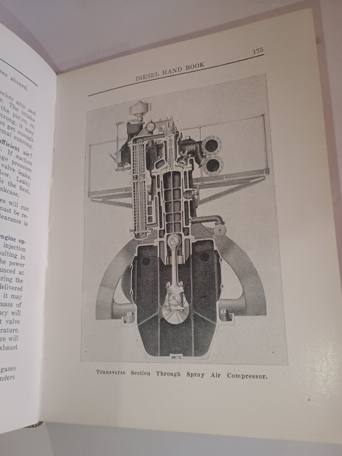Vintage Diesel Handbook Rosbloom 1936 Illustrated 3rd Edition Green Hardcover