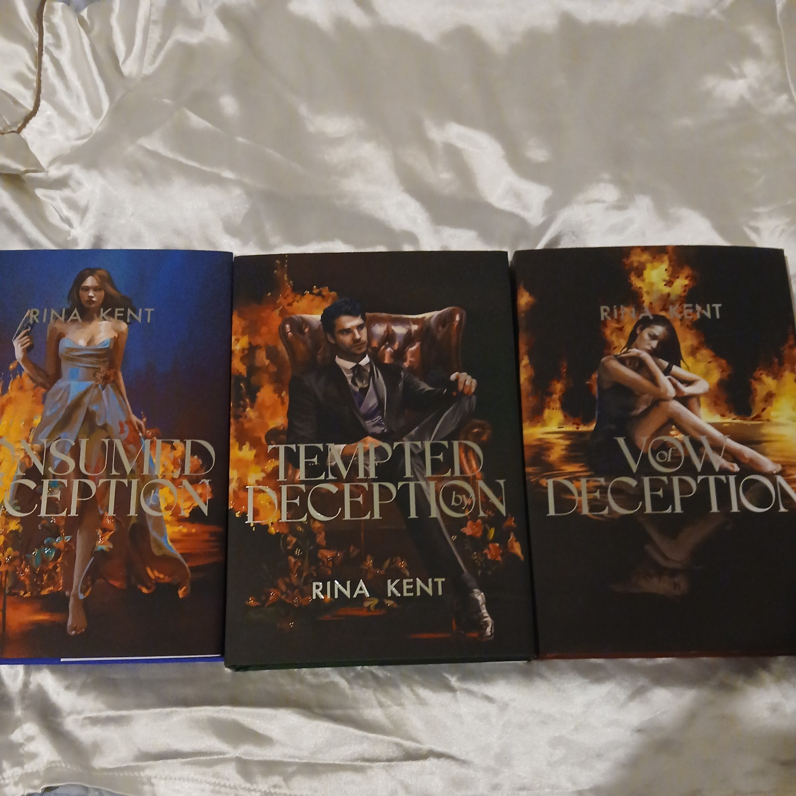 Deception Trilogy Rina Kent Mystic Book Box Special Edition Signed Set New