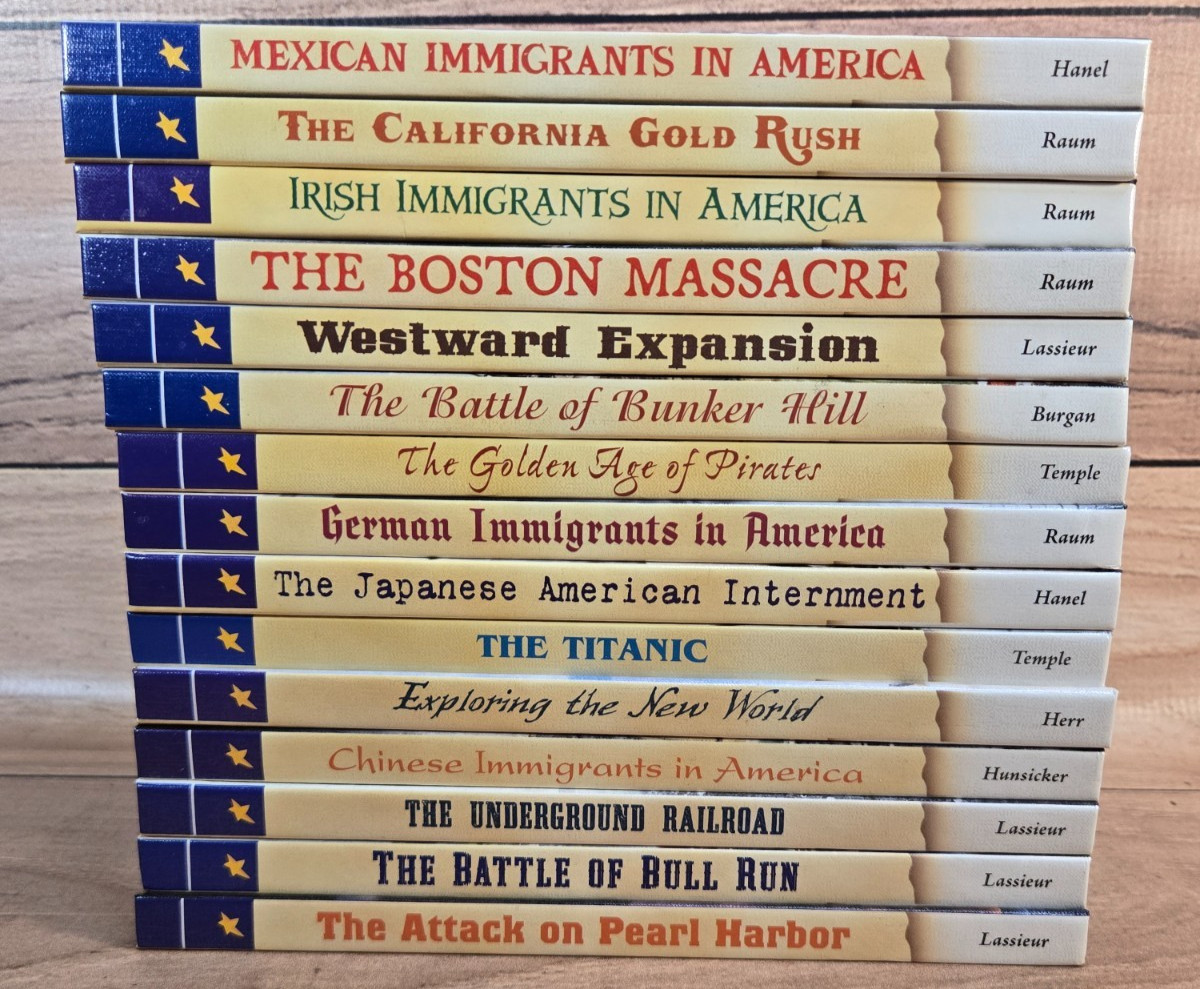 Interactive American History Adventure Hardback Kids Book Lot of 15