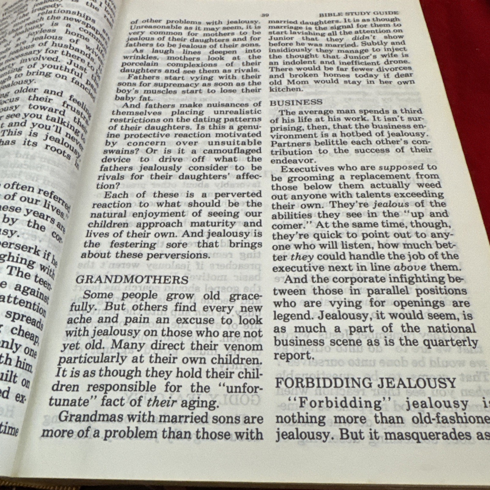 Jimmy Swaggart KJV Giant Print Reference Bible Burgundy Leather KJV 1978