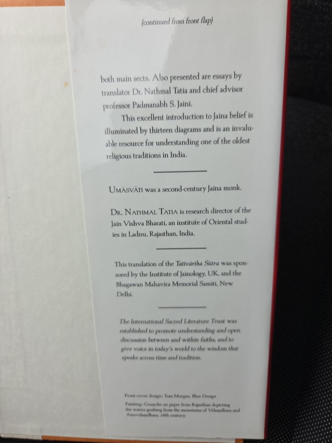 Tattvartha Sutra: That Which Is (Sacred Literature) by Umasvati 1994 HCB DJ