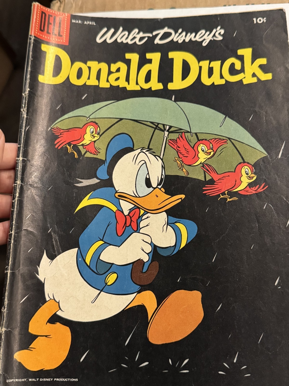 Walt Disney’s Donald Duck Comic Book Dell Publishing Vintage Used – Good